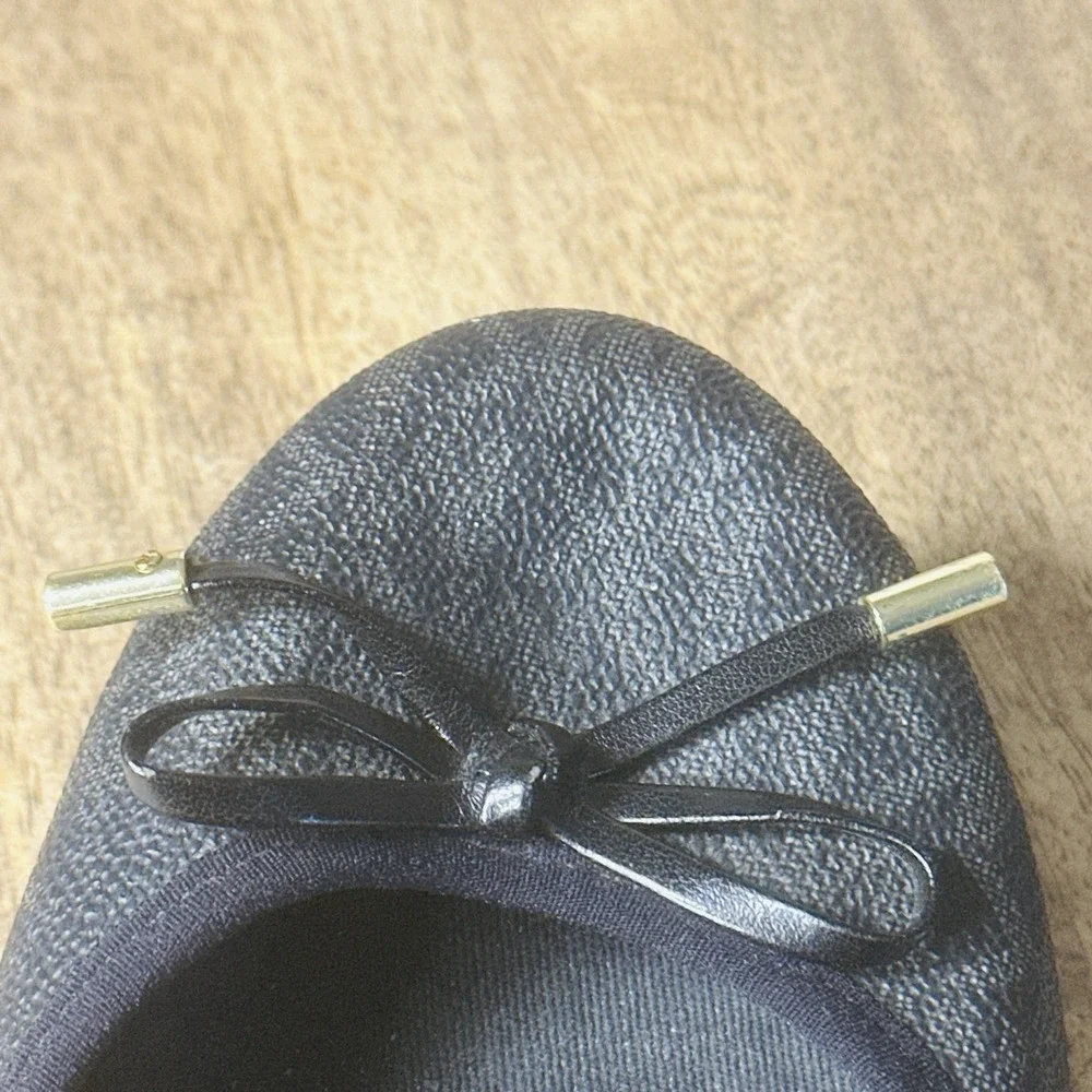 Michael Kors Women's Flat  Shoes   Melody Ballet‎ Signature Black Size 7.5